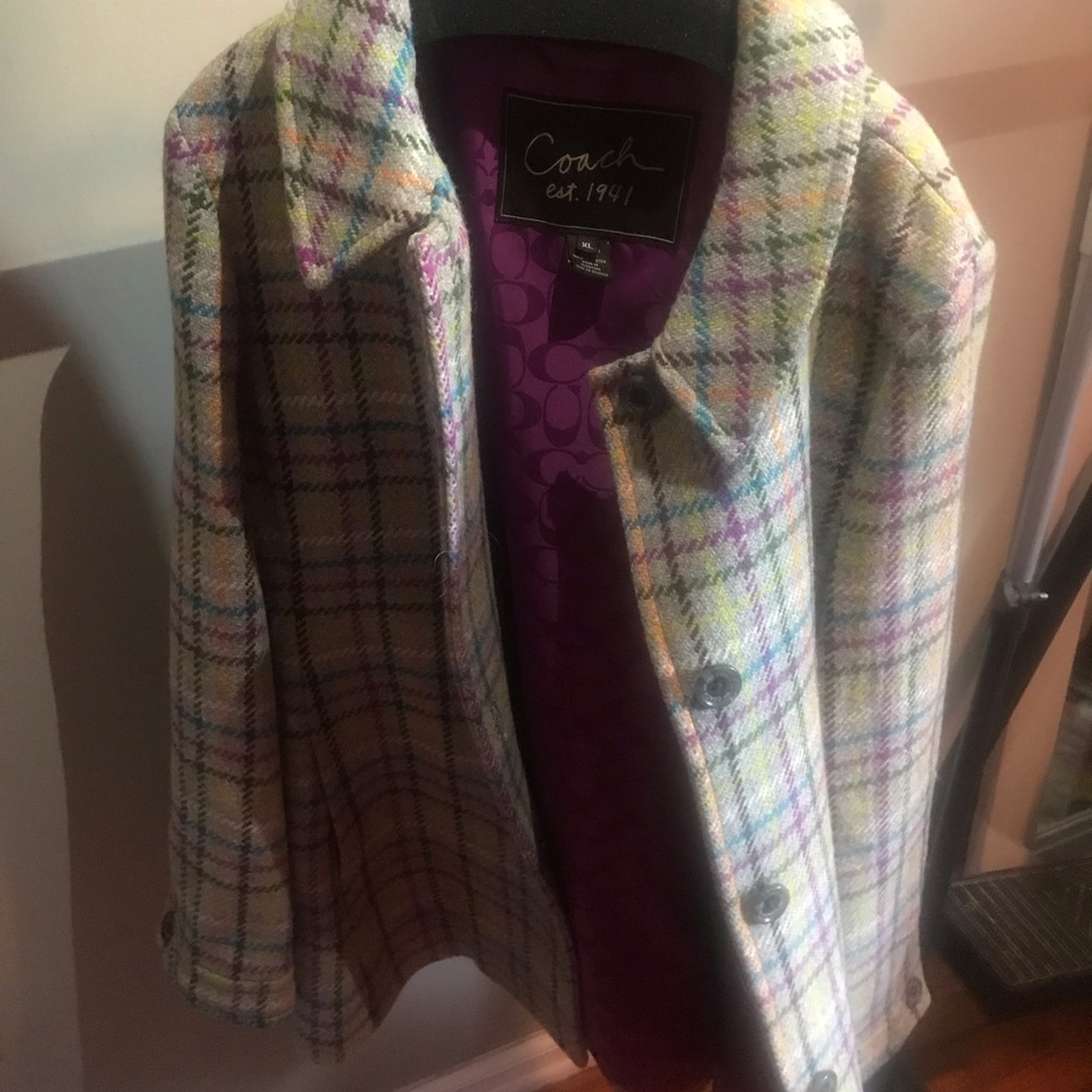 Coach coat and handbag